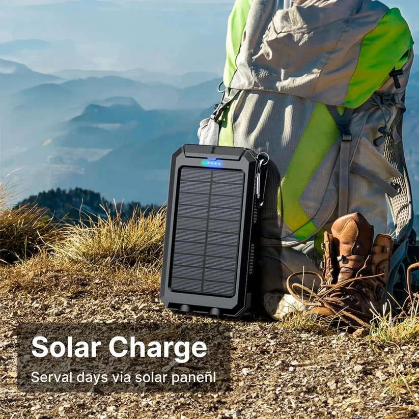 500000mAh Solar Charger Waterproof Power Bank External - Image 11