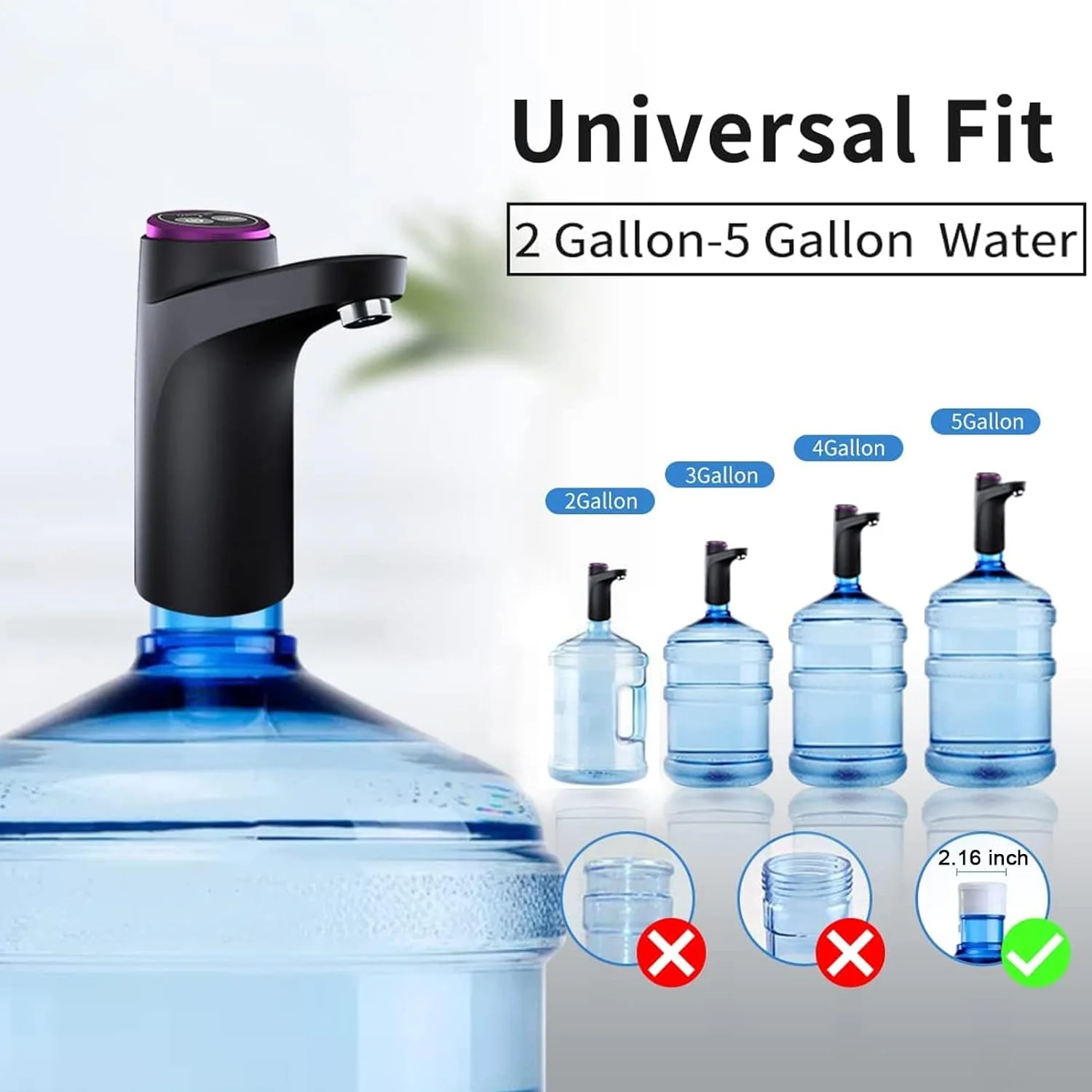 Electric Water Bottle Pump Dispenser - Image 3