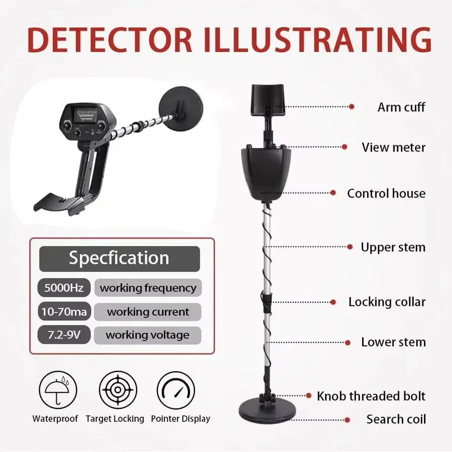 Professional Underground Metal Detector - High Accuracy For Gold Detecting &amp; Treasure Hunting - Image 9
